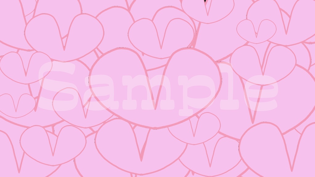 【ハートトランジション1】動く素材・透過素材・動画途中・OBSで使える