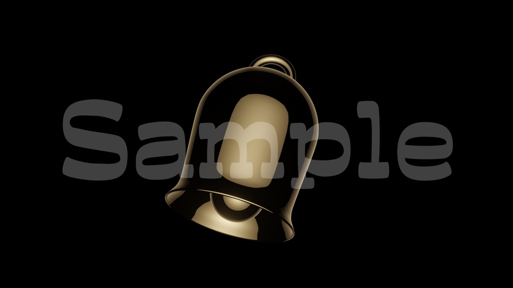 【ベルの画像】透過素材・動画途中・エンディング・OBSで使える