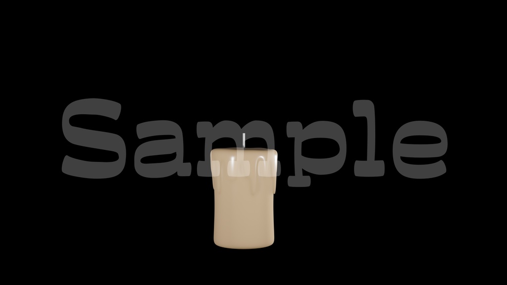 【ロウソクの画像】透過素材・動画途中・エンディング・OBSで使える