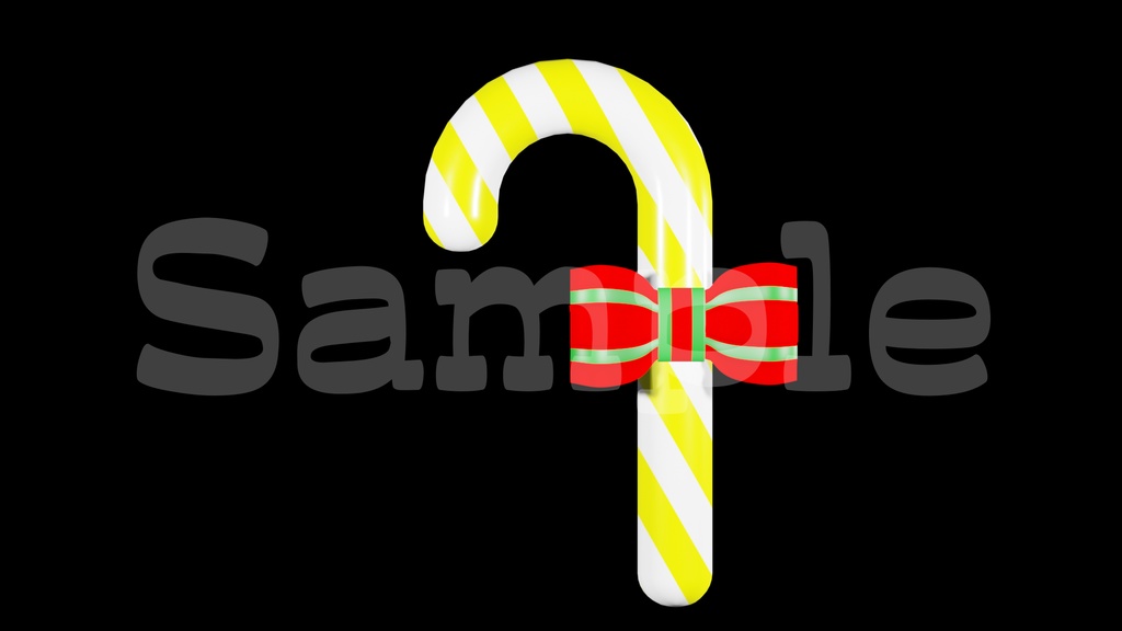 【キャンディスティックの画像2】透過素材・動画途中・エンディング・OBSで使える