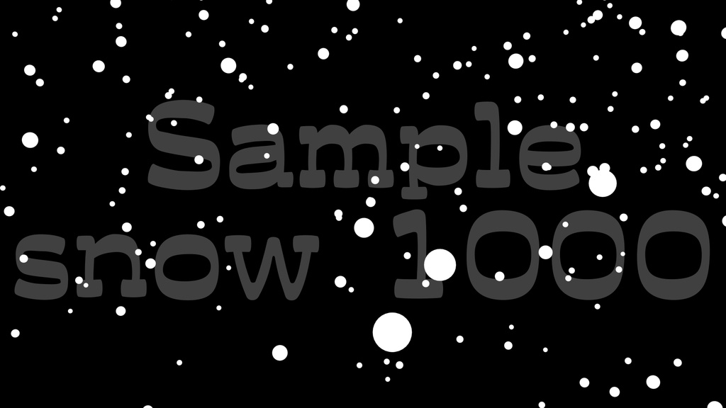 【雪2】動く素材・透過素材・ループ素材・動画途中・エンディング・OBSで使える