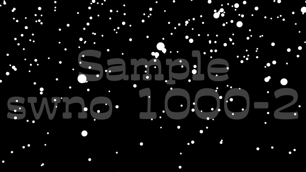 【雪2】動く素材・透過素材・ループ素材・動画途中・エンディング・OBSで使える