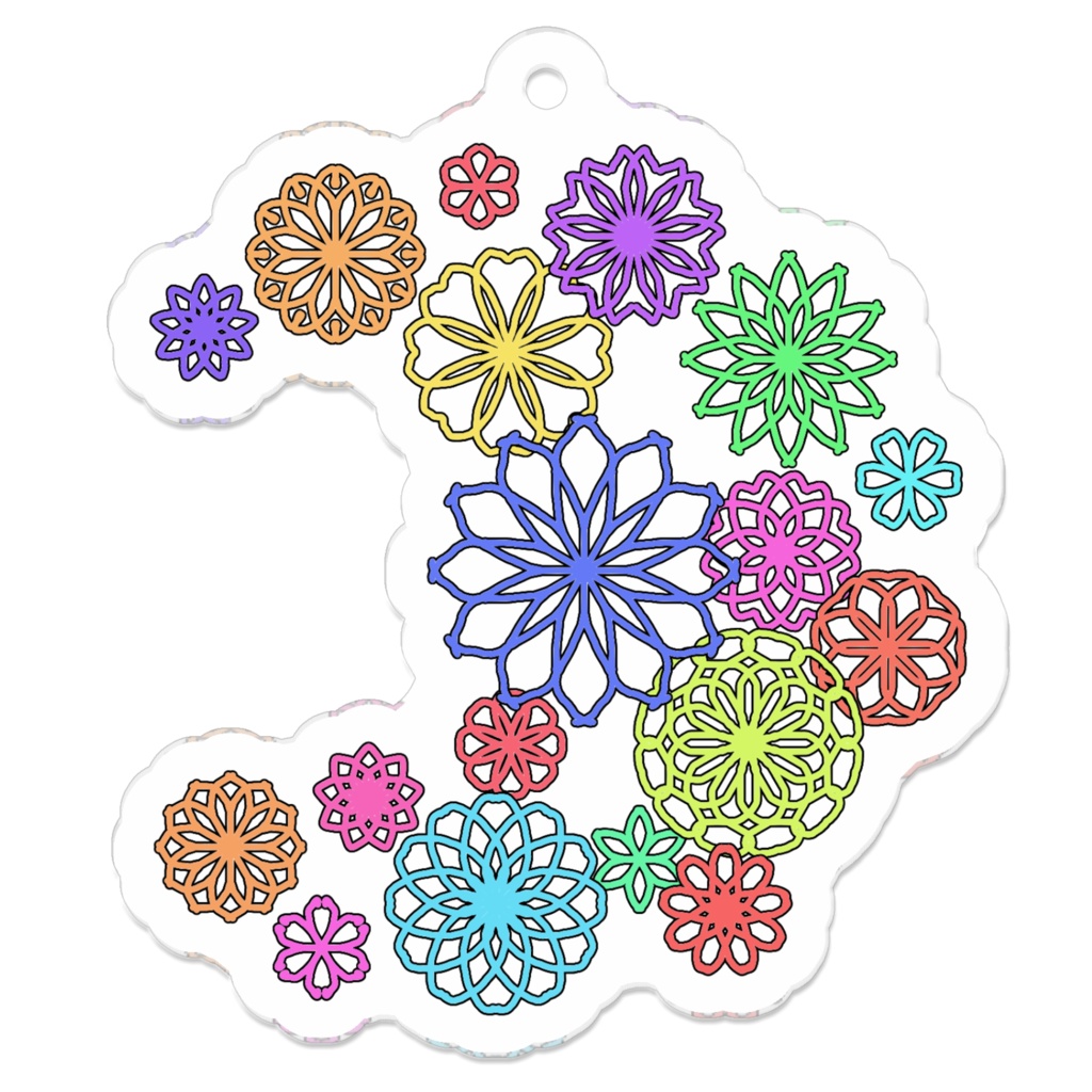 アクリルキーホルダー・花