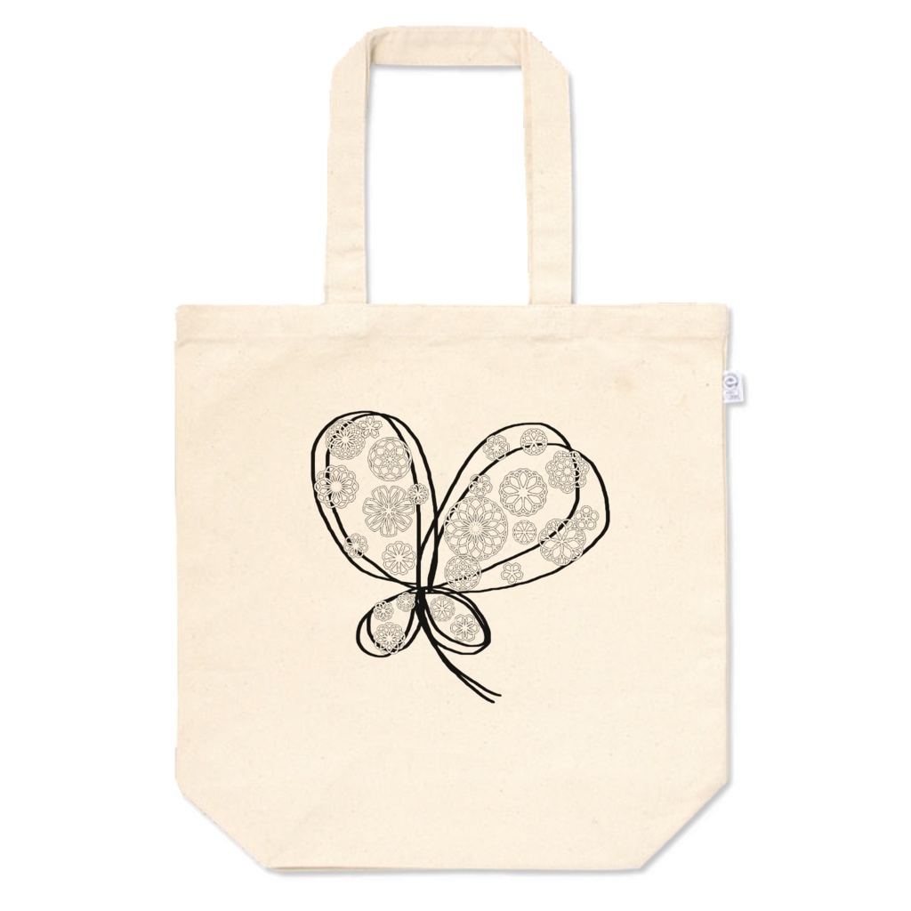 トートバッグ・蝶のような四つ葉のクローバー２