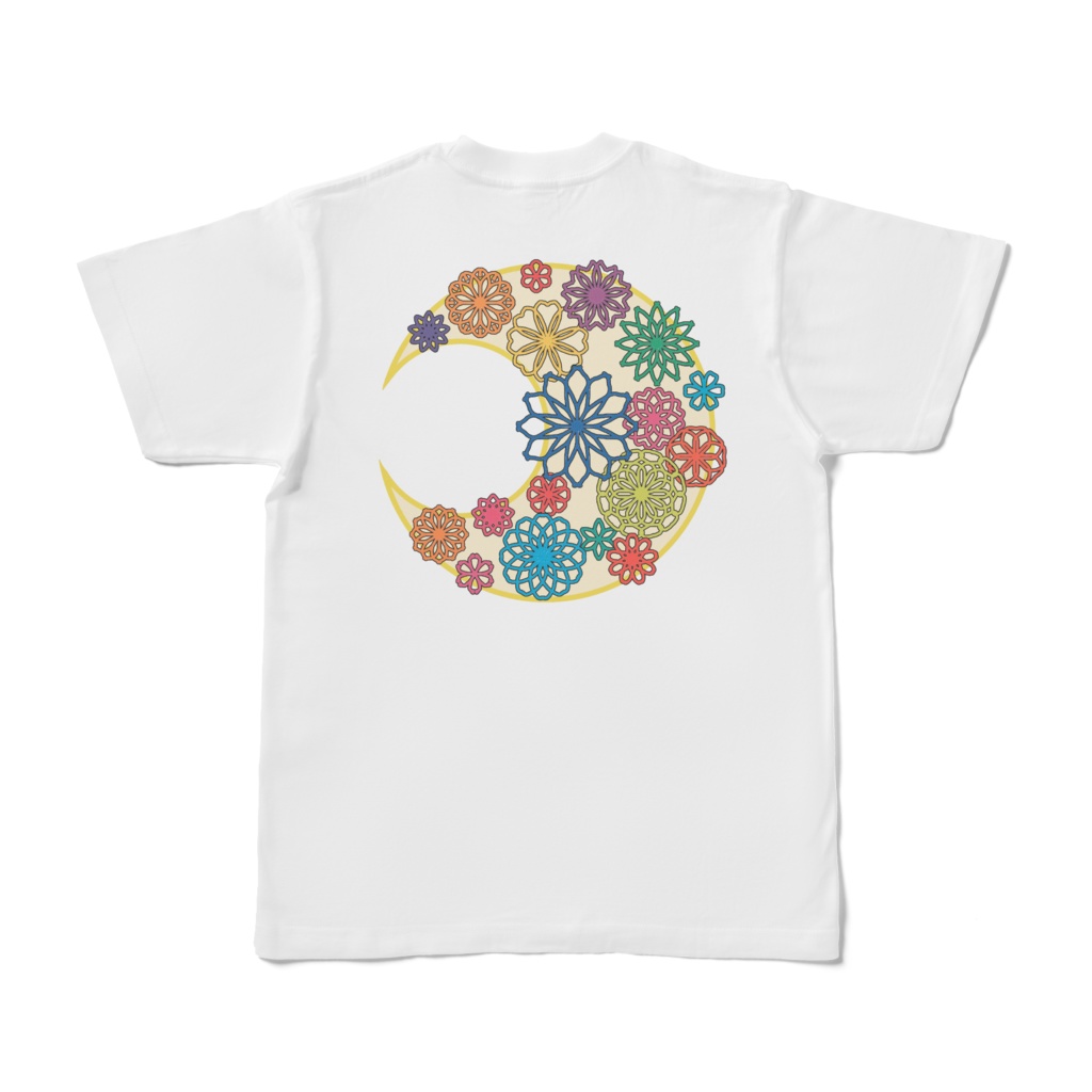 Tシャツ・月に咲く花6