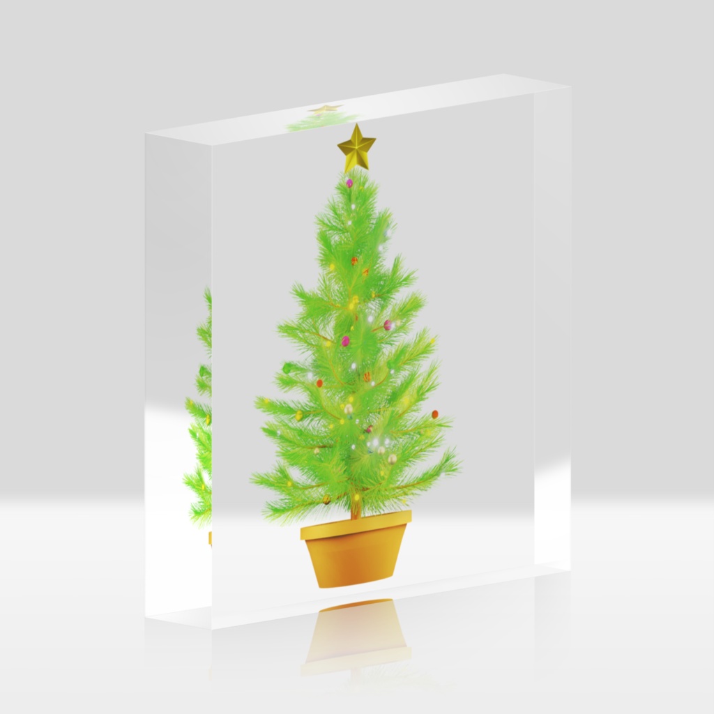 アクリルブロック・クリスマスツリー