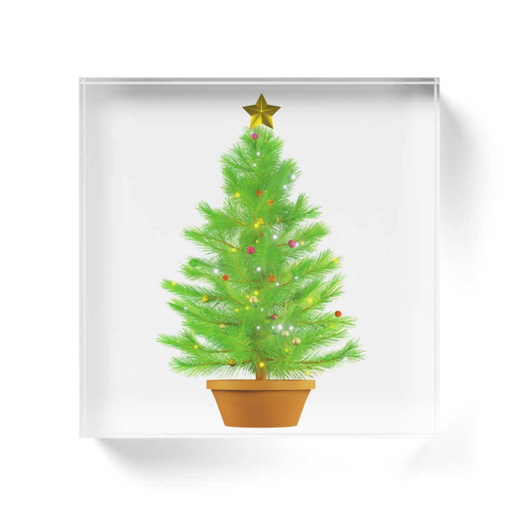 アクリルブロック・クリスマスツリー