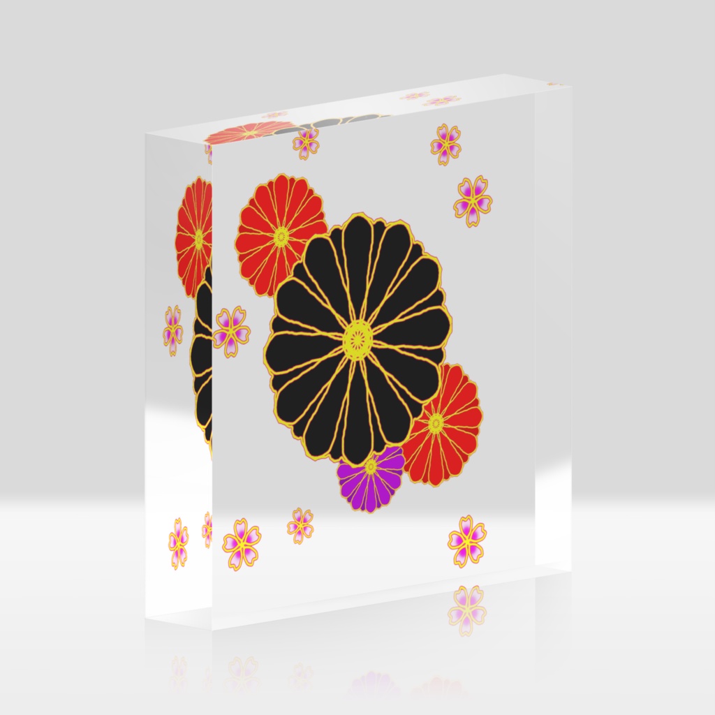アクリルブロック・花