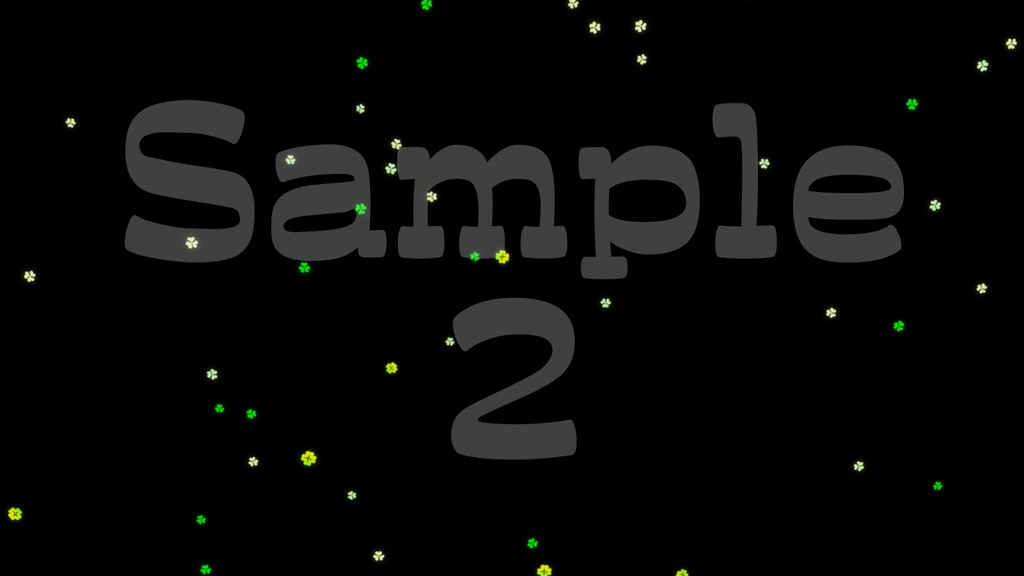 【三つ葉のクローバー3】動く素材・透過素材・ループ素材・動画途中・エンディング・OBSで使える