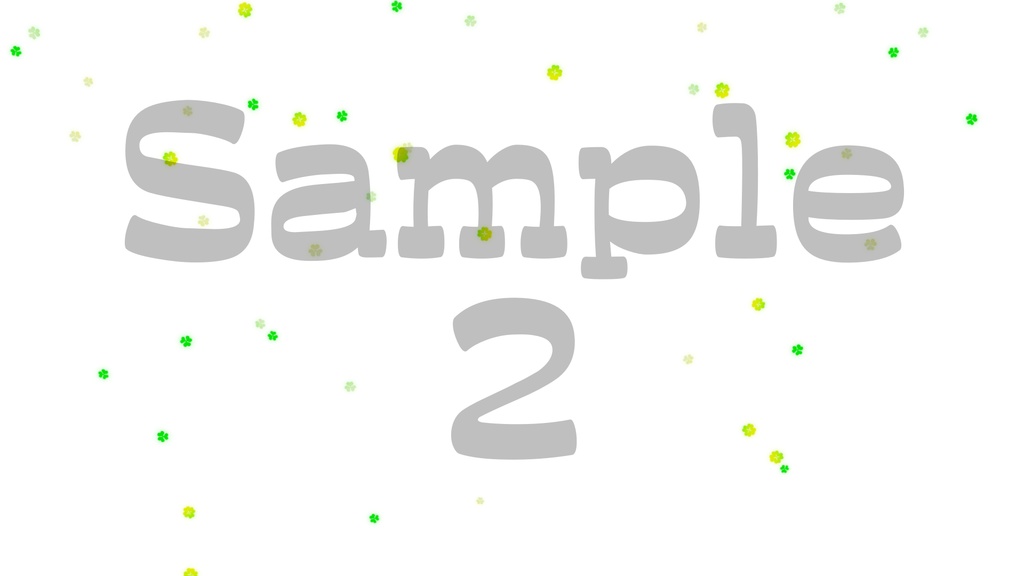 【三つ葉のクローバー3】動く素材・透過素材・ループ素材・動画途中・エンディング・OBSで使える