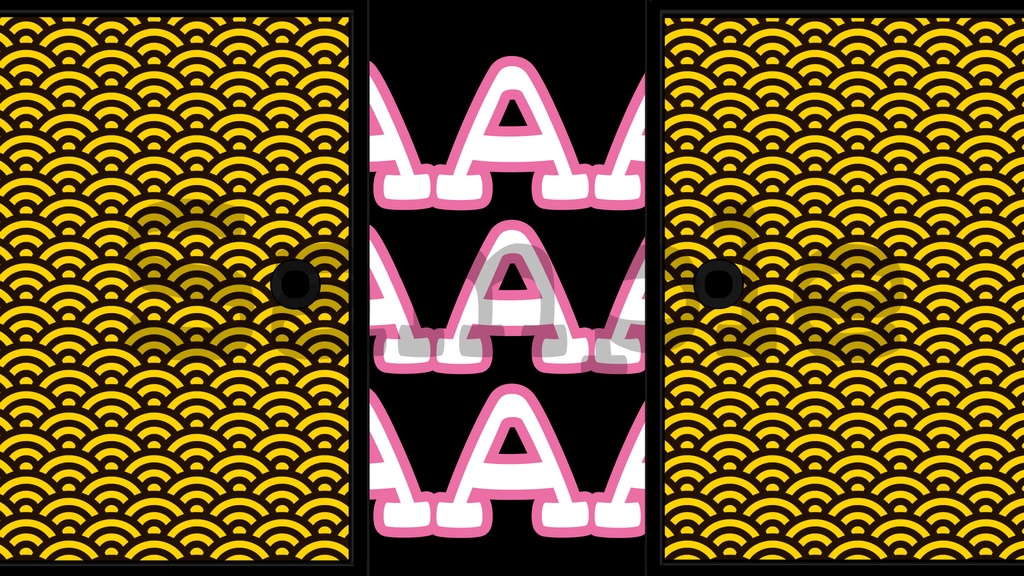 【ふすまのトランジション】5種類展開・動く素材・透過素材・動画途中・OBSで使える