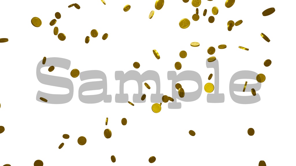 【コイン】動くイラスト・チャンネル登録・動く素材・透過素材・ループ素材・動画途中・エンディング・OBSで使える