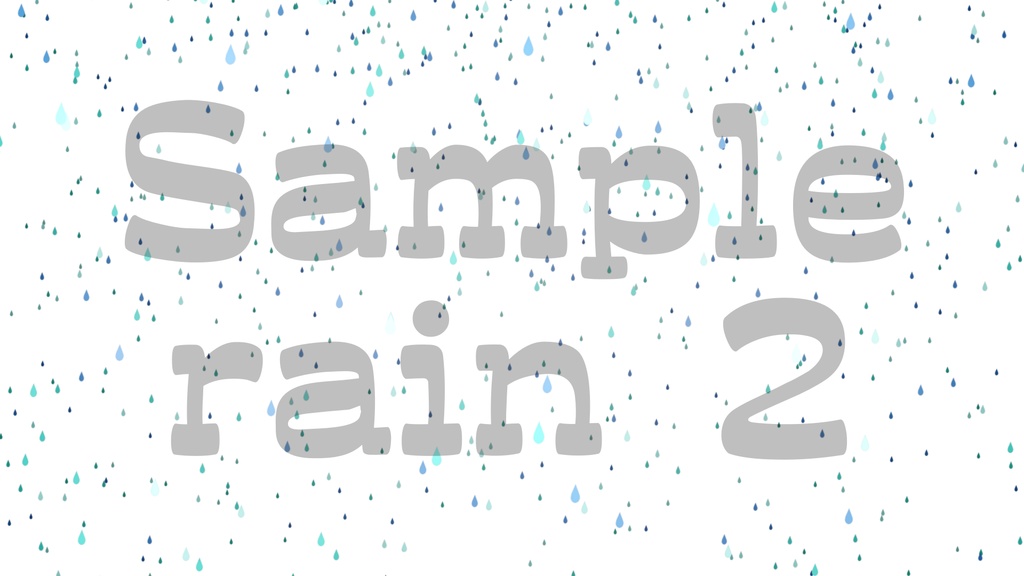 【雨1】動く素材・透過素材・ループ素材・動画途中・エンディング・OBSで使える