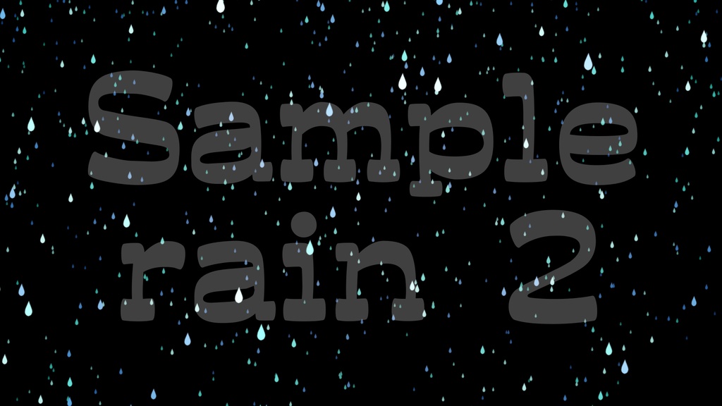 【雨1】動く素材・透過素材・ループ素材・動画途中・エンディング・OBSで使える