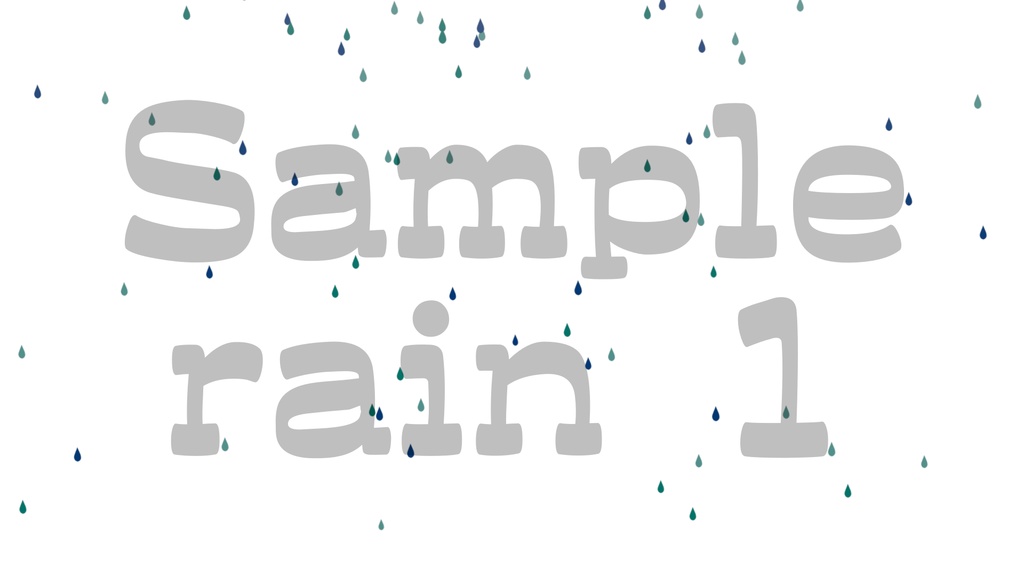 【雨1】動く素材・透過素材・ループ素材・動画途中・エンディング・OBSで使える