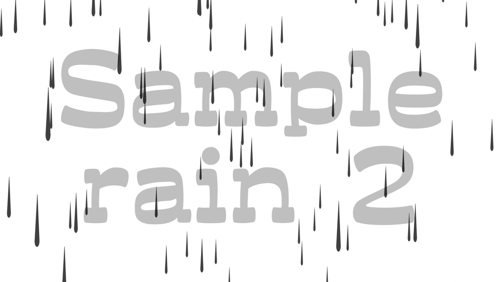 【雨2】動く素材・透過素材・ループ素材・動画途中・エンディング・OBSで使える