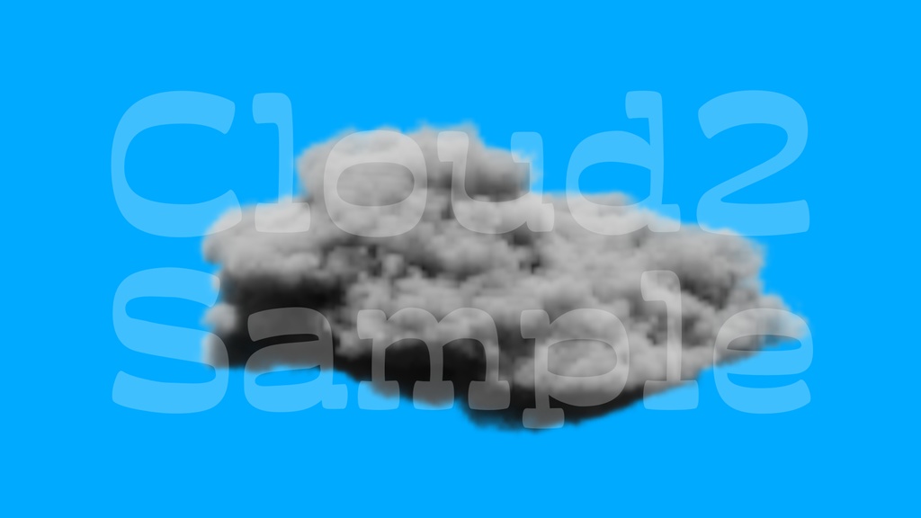 【雲の画像】2種類展開・透過素材・動画途中・エンディング・OBSで使える