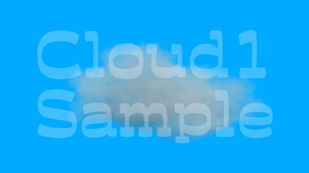 【雲】２種類展開・透過素材・動画途中・エンディング・OBSで使える