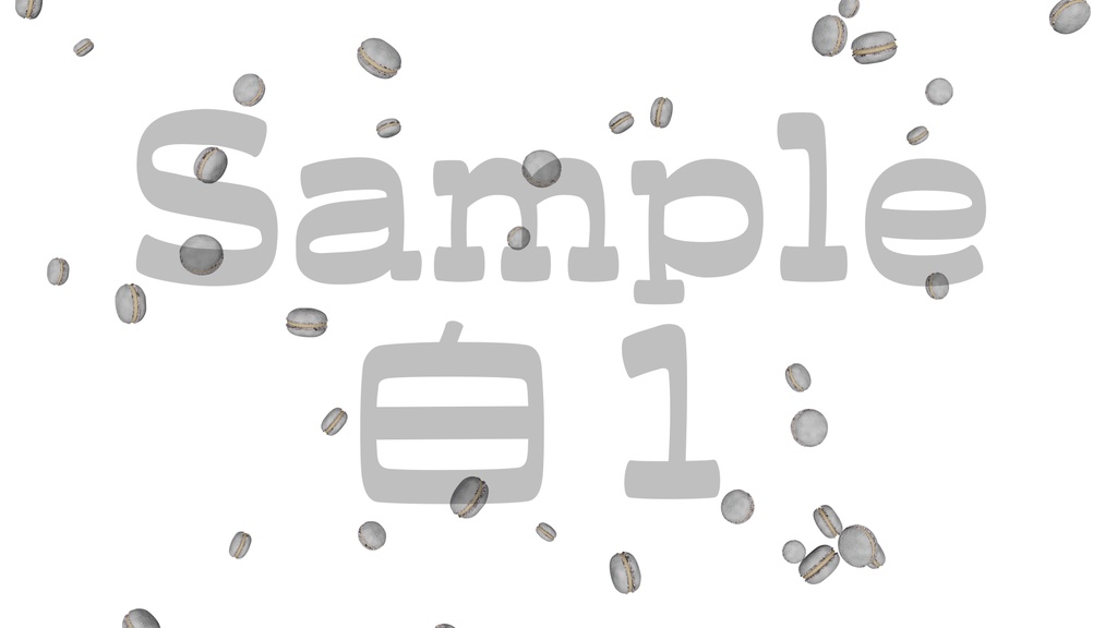 【マカロン】8色・3種類展開・動く素材・透過素材・ループ素材・動画途中・エンディング・OBSで使える