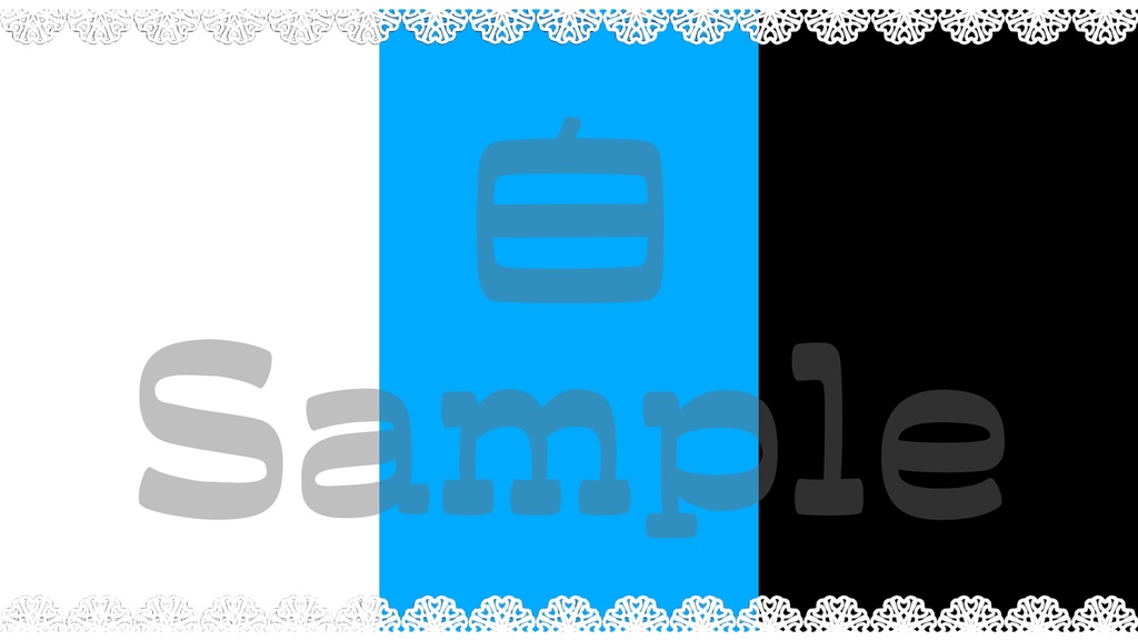 【レース2・枠】8色展開・動くイラスト・動く素材・透過素材・ループ素材・動画途中・エンディング・OBSで使える