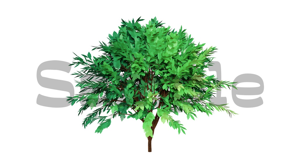 【風で揺れる木】動く素材・透過素材・ループ素材・動画途中・エンディング・OBSで使える