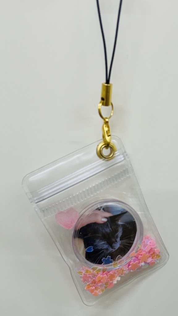 【桜】シャカシャカキーホルダー ミニ【うちの子オーダーメイド】