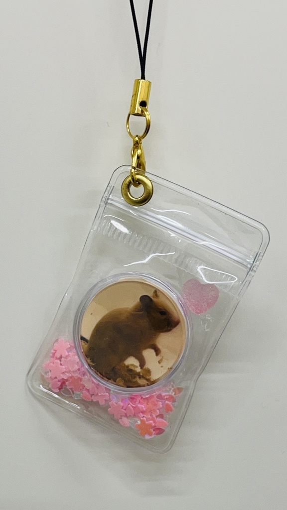 【桜】シャカシャカキーホルダー ミニ【うちの子オーダーメイド】