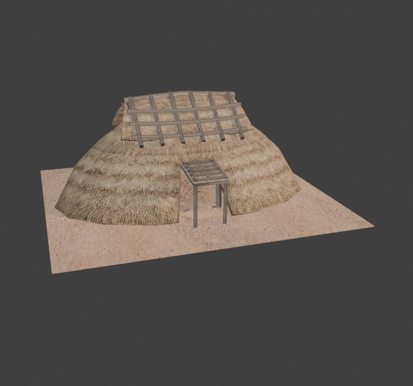 【3Dアセット】古代日本の建築・道具 22種 ~竪穴住居や高床式倉庫、石包丁や土器まで~