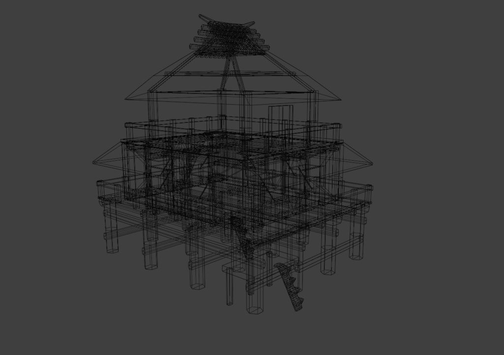【3Dアセット】古代日本の建築・道具 22種 ~竪穴住居や高床式倉庫、石包丁や土器まで~
