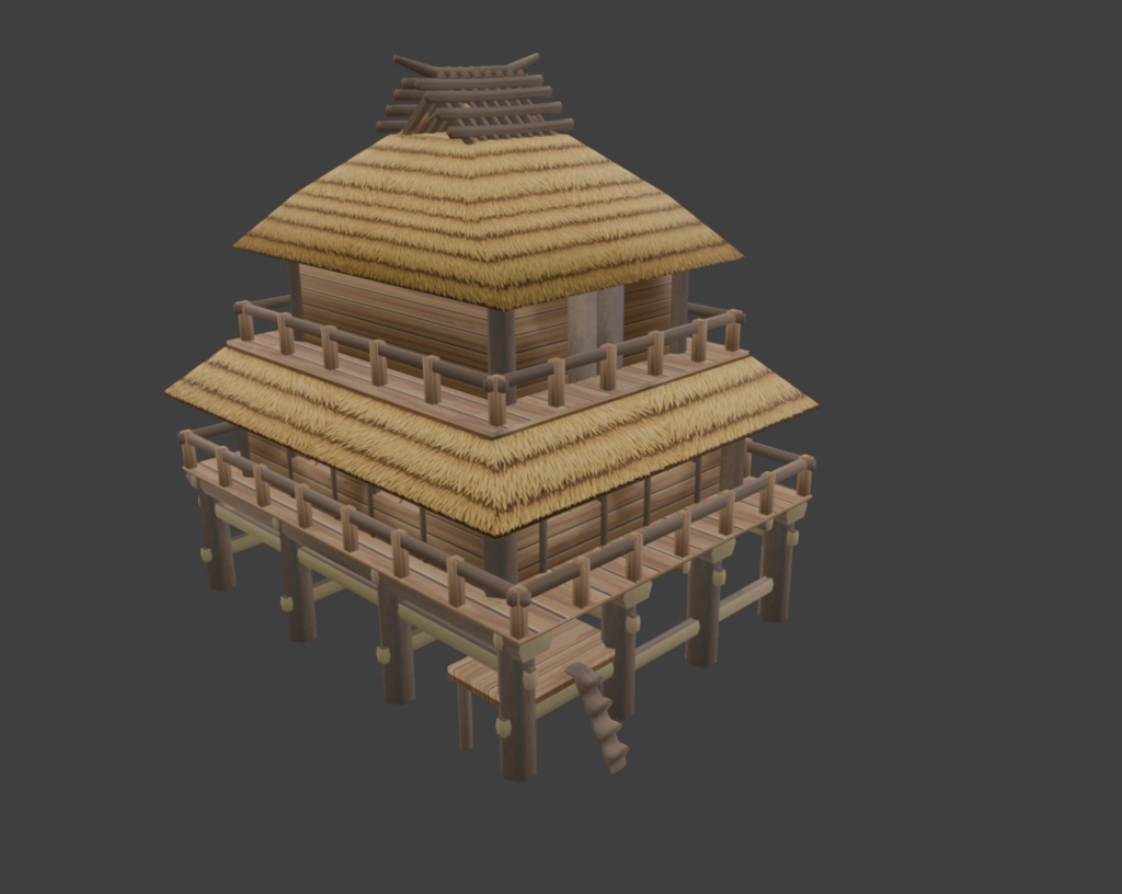 【3Dアセット】古代日本の建築・道具 22種 ~竪穴住居や高床式倉庫、石包丁や土器まで~