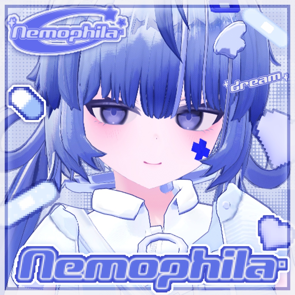 【オリジナル3Dモデル】ネモフィラ　Nemophila