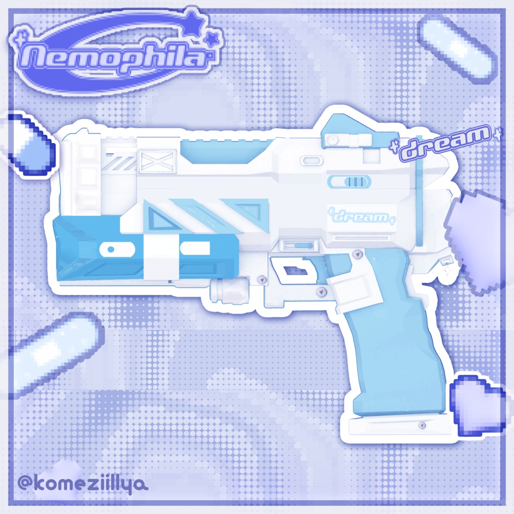 【オリジナル3Dモデル】ネモフィラ Nemophila