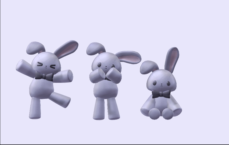 【ワンコイン】こめうさちゃん オリジナル3Dモデル