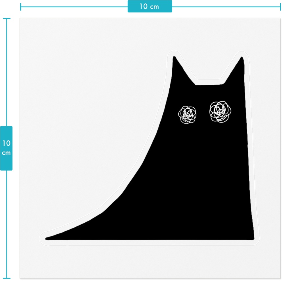 溶け猫 ステッカー