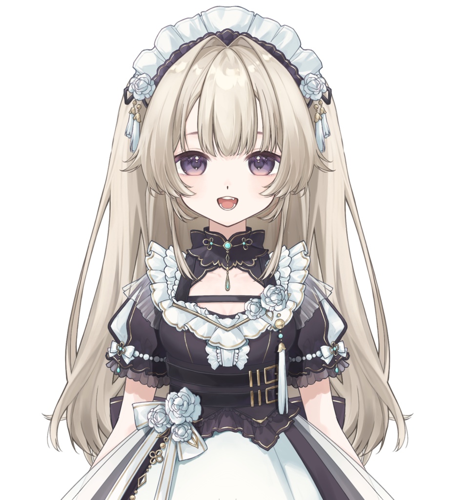 【Live2Dパーツ分け済みPSD】Blonde cute maid【限定1点】