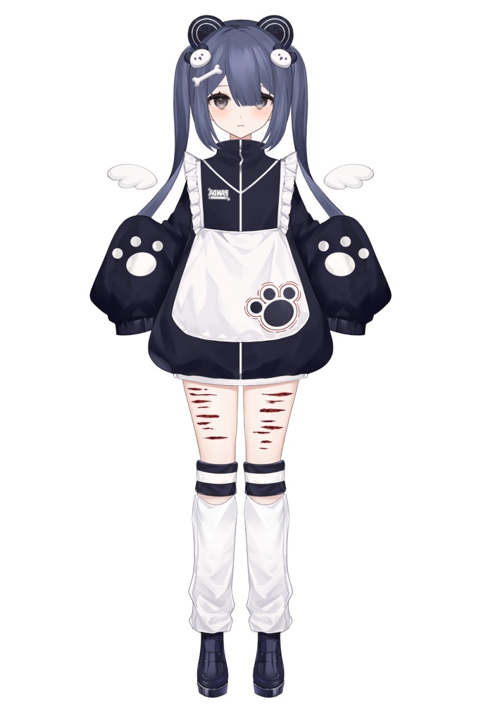 【Live2Dパーツ分け済みPSD】小熊っぽい地雷系女子
