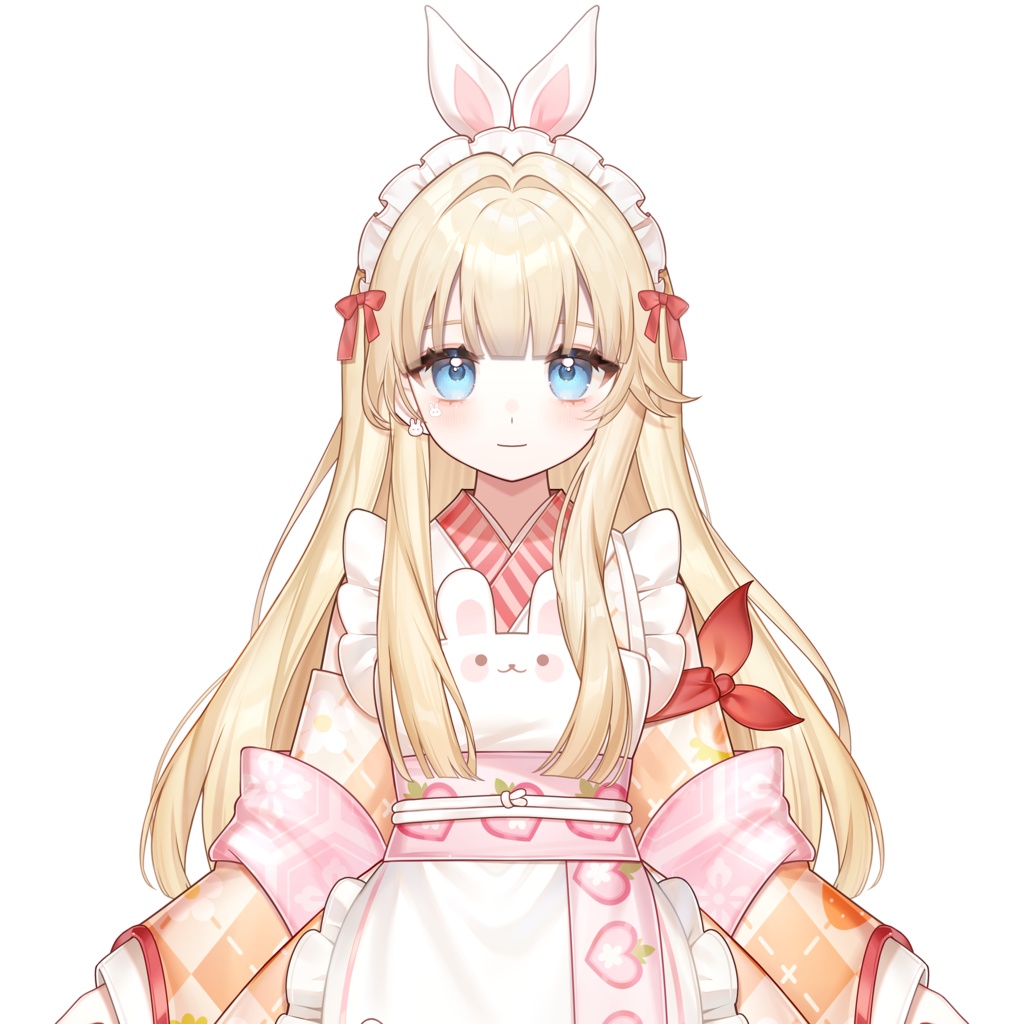 【限定1点live2dモデル/ rigged model】大正スイーツうさぎメイド 