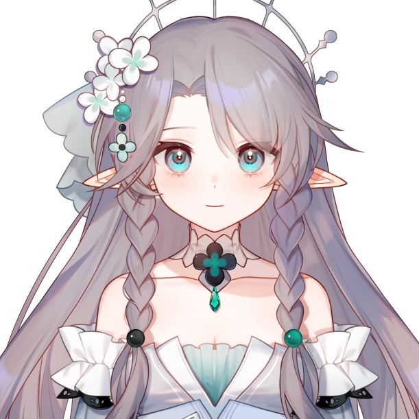  (Planned for Sale)Forest Elf Girl  VTuber Model(PSD with separated parts)