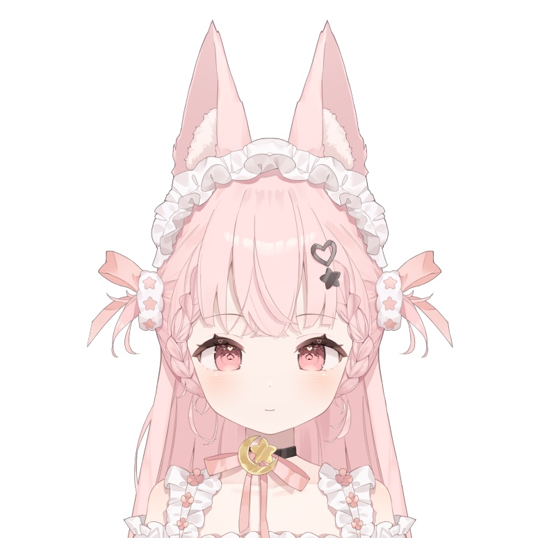 【Live2Dパーツ分け済みPSD】pink hair maid【限定1点】