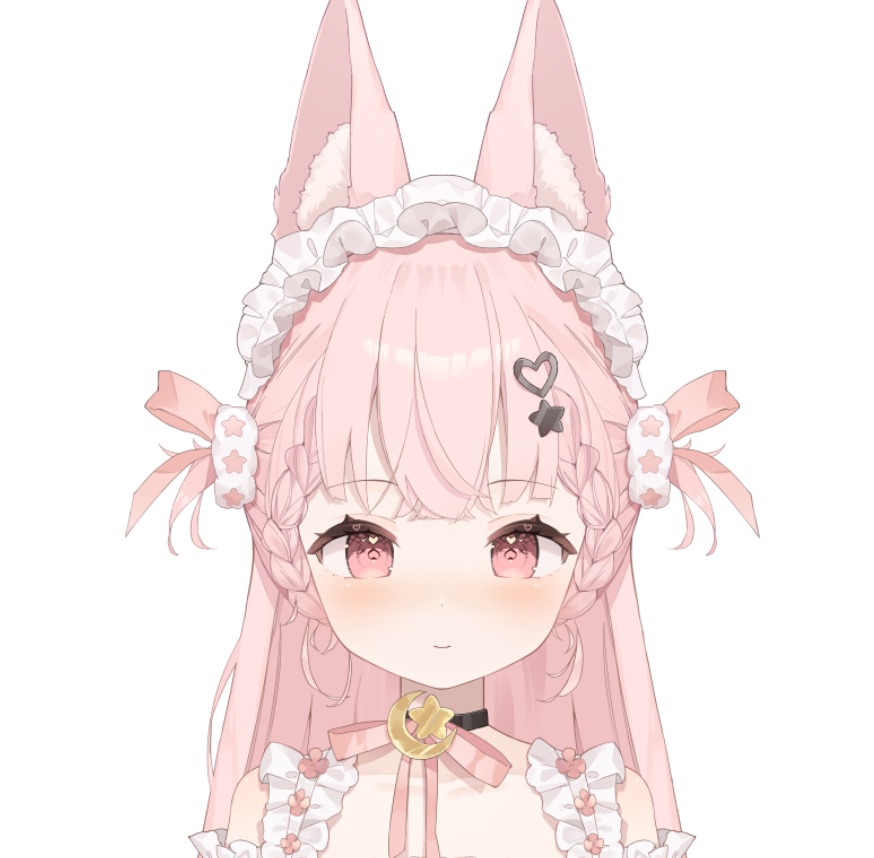 【Live2Dパーツ分け済みPSD】pink hair maid【限定1点】