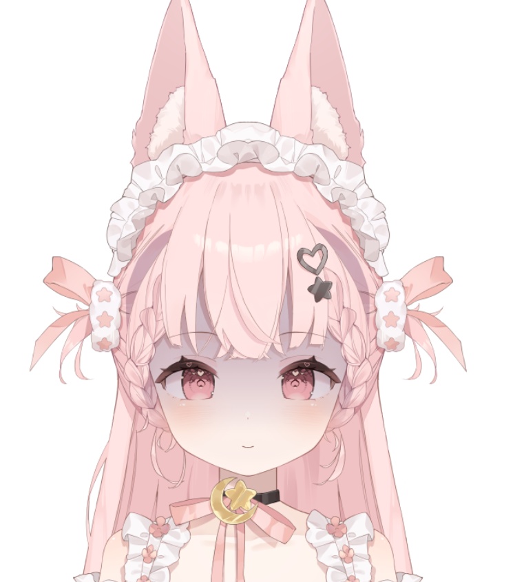 【Live2Dパーツ分け済みPSD】pink hair maid【限定1点】