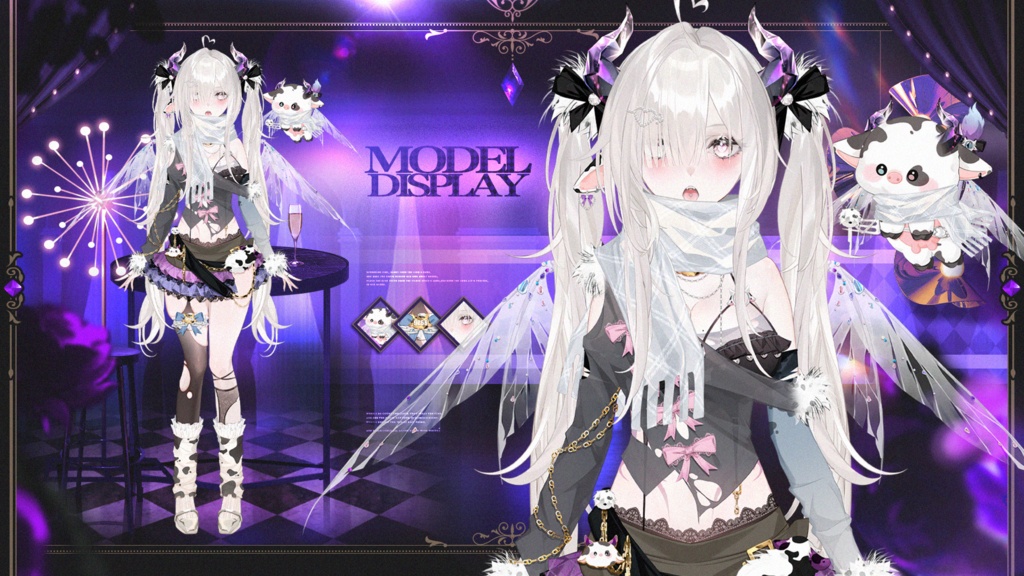 【限定1点live2dモデル/ rigged model】Demon Bad Girl 【限定1点】
