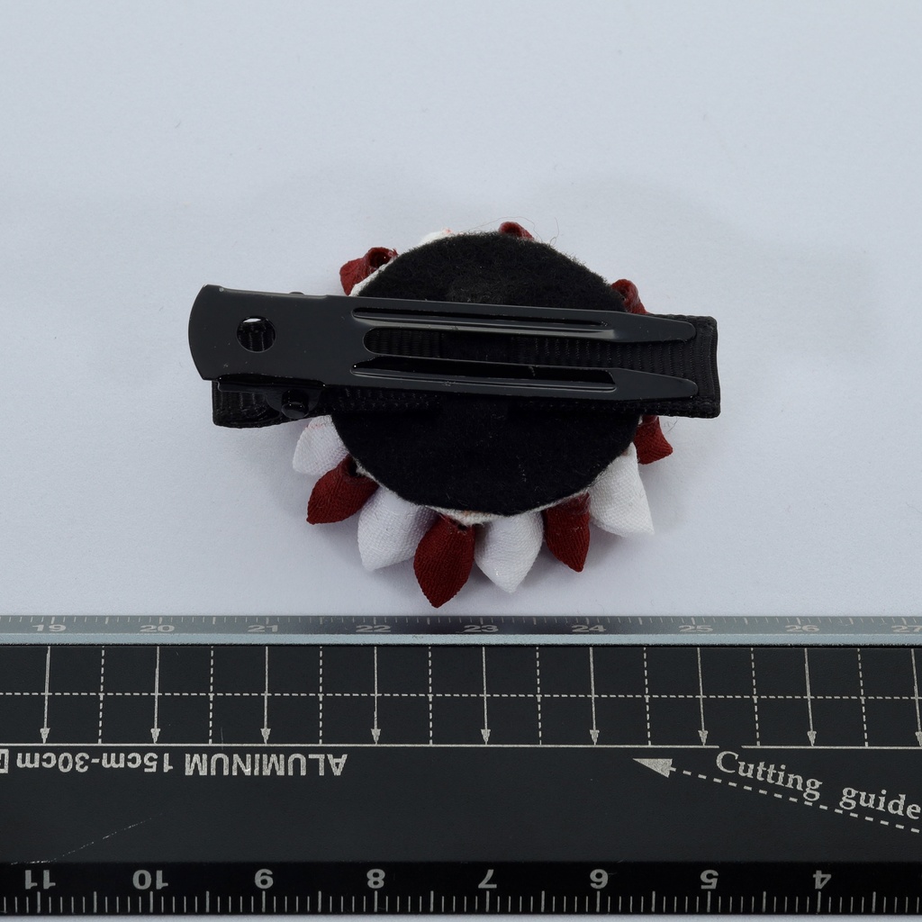 *T_014*【送料込】つまみ細工 ヘアクリップ(ピンク)