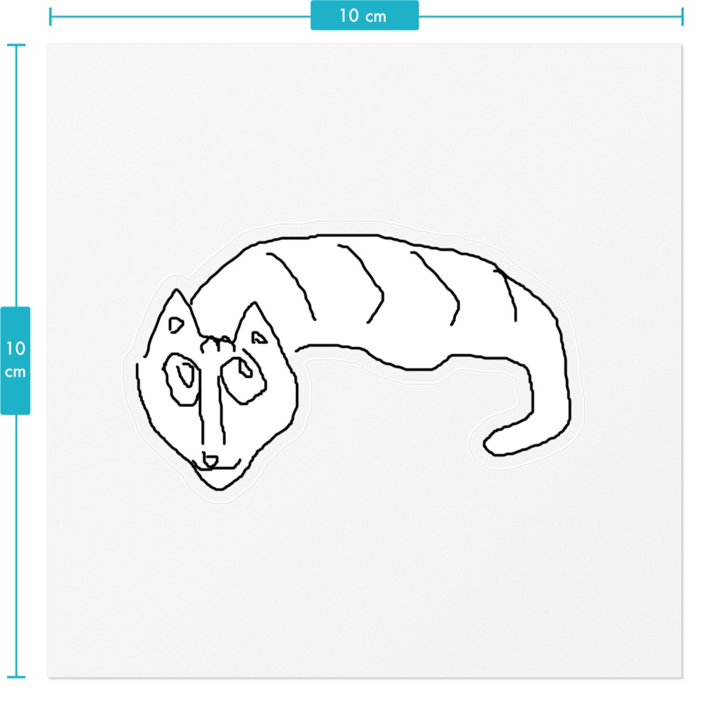 ばけもの♡クリアステッカー