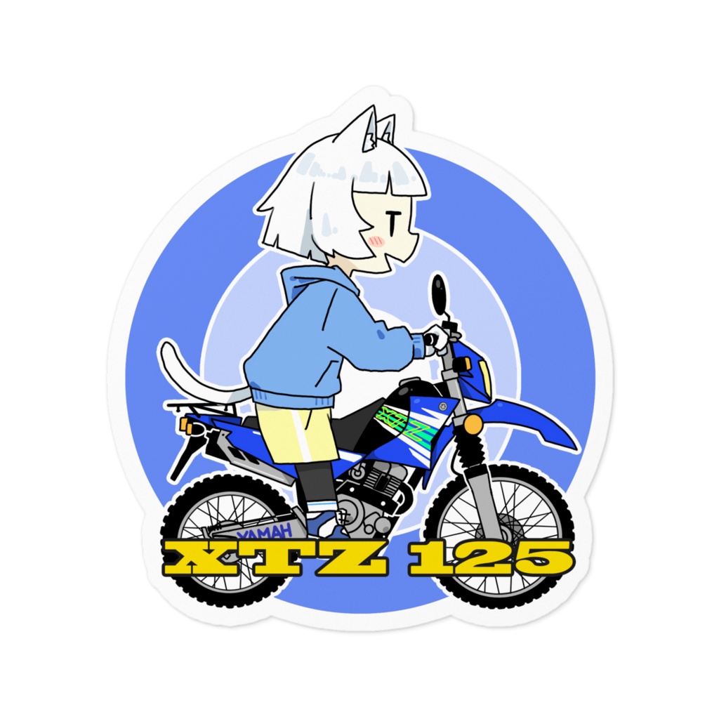 バイクの女の子(125ccオフロード)