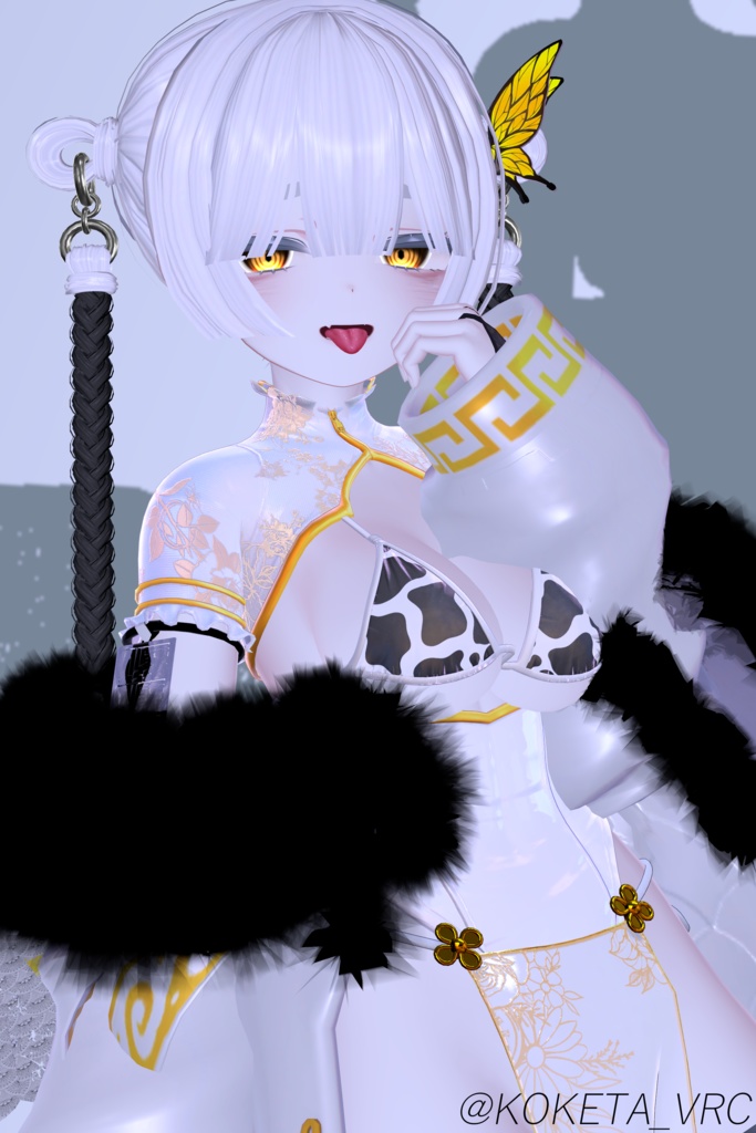 【18アバター対応】Twin♡Ring♡Tail 【VRChat想定】