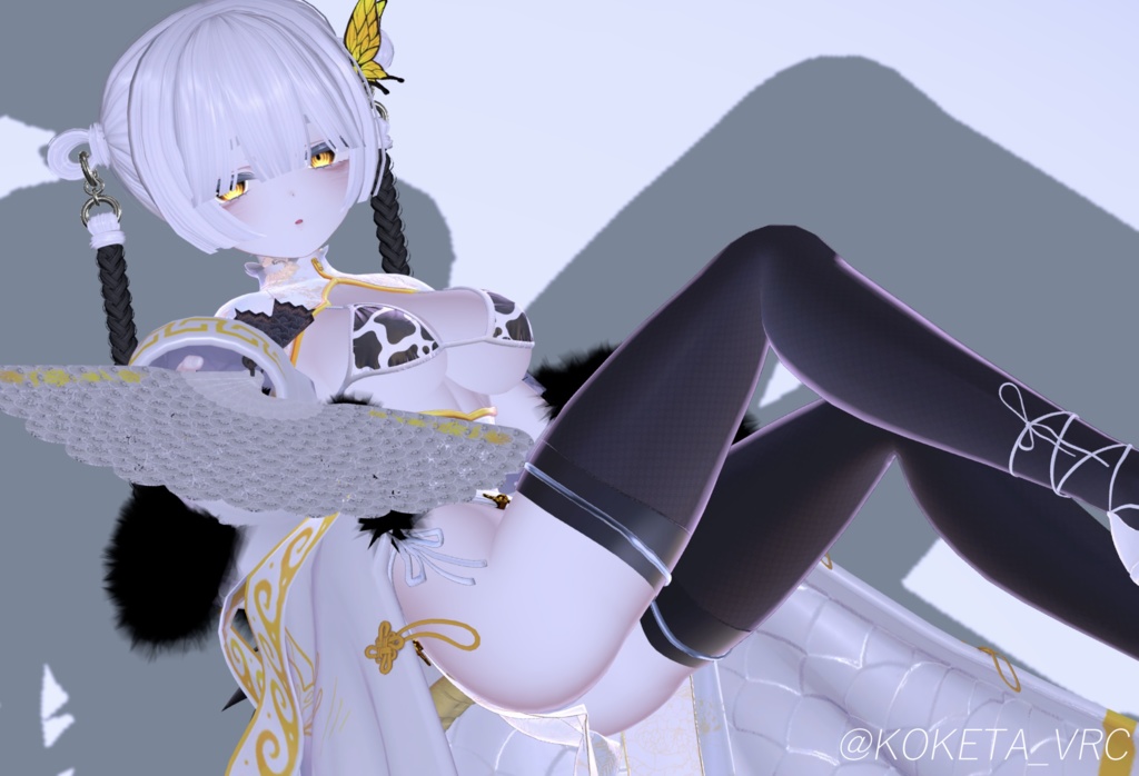 【18アバター対応】Twin♡Ring♡Tail 【VRChat想定】