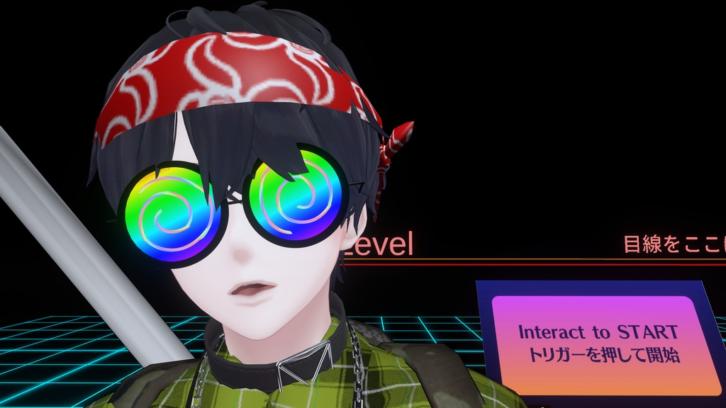 [VRChat] ゲーミングぐるぐる眼鏡 