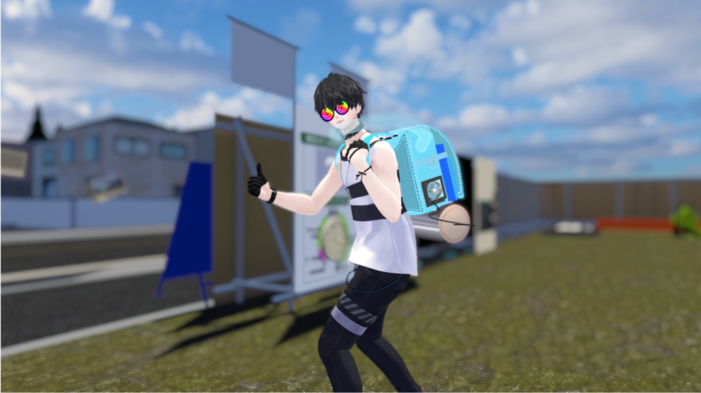 (無料)「背負うスポットクーラー」アニメーション付き