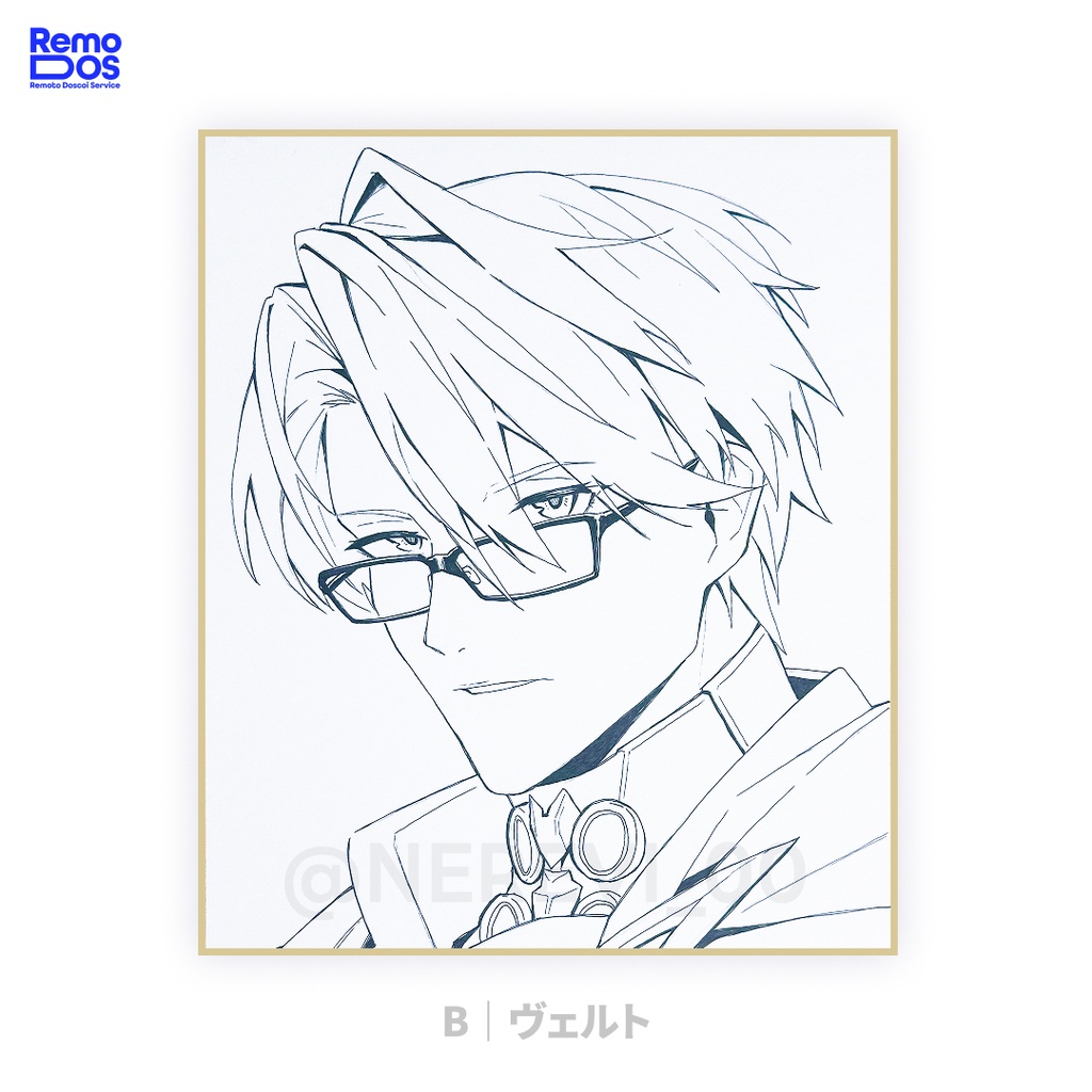 手描き色紙